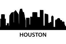 Skyline Houston-unkreatives-Framed Art Print