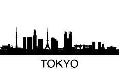 Tokyo Skyline-unkreatives-Art Print