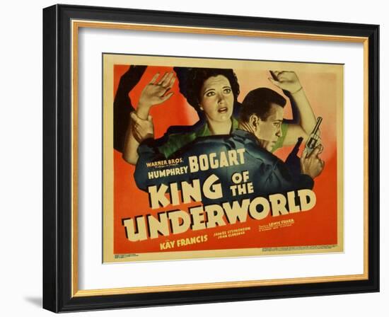 Unlawful, 1939, "King of the Underworld" Directed by Lewis Seiler-null-Framed Giclee Print