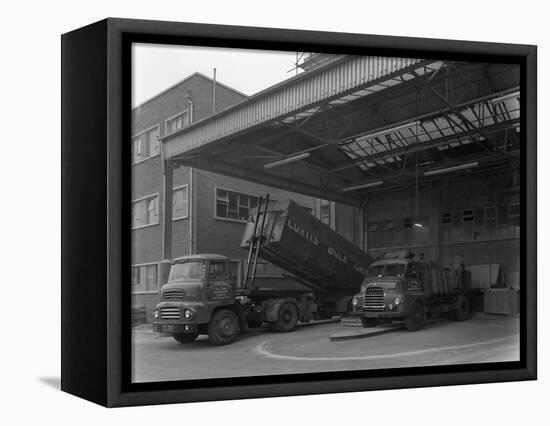 Unloading and Loading Lorries, Spillers Animal Foods, Gainsborough, Lincolnshire, 1961-Michael Walters-Framed Premier Image Canvas