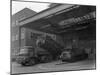 Unloading and Loading Lorries, Spillers Animal Foods, Gainsborough, Lincolnshire, 1961-Michael Walters-Mounted Photographic Print