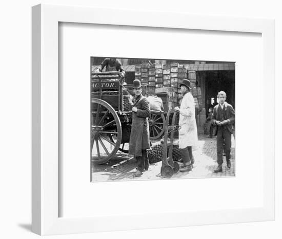 Unloading at Billingsgate Market, London, 1893-Paul Martin-Framed Photographic Print