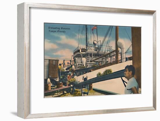 'Unloading Bananas, Tampa, Florida', c1940s-Unknown-Framed Giclee Print