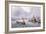 Unloading Cargo in London Bay-John Sutton-Framed Giclee Print