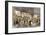 Unloading Tea-Ships in the British East India Company's Docks, London, c.1860-null-Framed Giclee Print