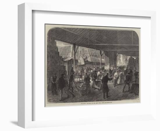 Unloading Tea-Ships in the East India Docks-Charles Robinson-Framed Giclee Print