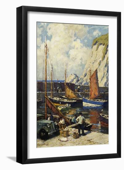 Unloading the Catch-Terrick Williams-Framed Giclee Print