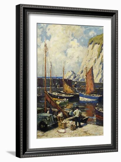 Unloading the Catch-Terrick Williams-Framed Giclee Print