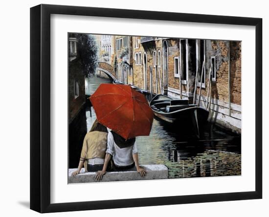 Uno Sguardo al Canale-Guido Borelli-Framed Giclee Print