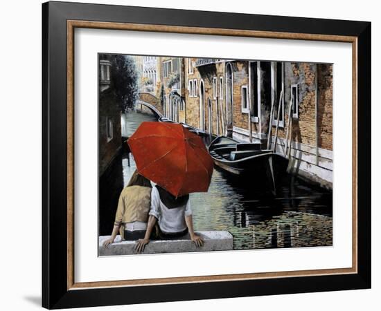 Uno Sguardo al Canale-Guido Borelli-Framed Giclee Print