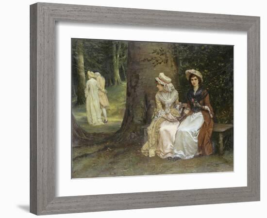 Unrequited Love - a Scene from Much Ado About Nothing, 1880-William Oliver-Framed Giclee Print