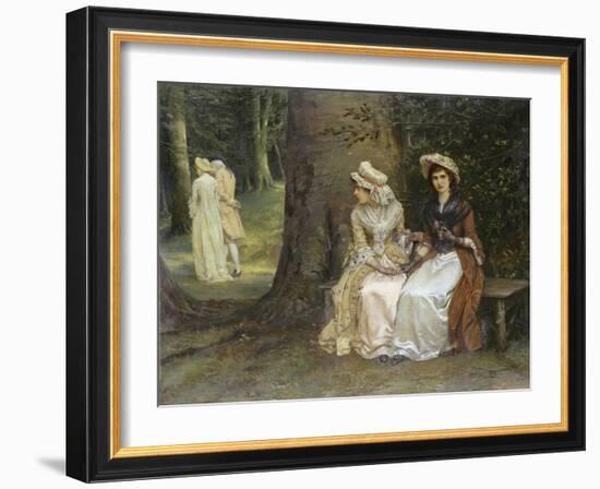 Unrequited Love - a Scene from Much Ado About Nothing, 1880-William Oliver-Framed Giclee Print