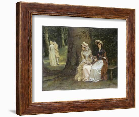 Unrequited Love - a Scene from Much Ado About Nothing, 1880-William Oliver-Framed Giclee Print