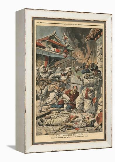 Unrest in Seoul, Korea, Illustration from 'Le Petit Journal', Supplement Illustre, 4th August 1907-French School-Framed Premier Image Canvas