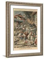 Unrest in Seoul, Korea, Illustration from 'Le Petit Journal', Supplement Illustre, 4th August 1907-French School-Framed Giclee Print