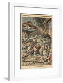 Unrest in Seoul, Korea, Illustration from 'Le Petit Journal', Supplement Illustre, 4th August 1907-French School-Framed Giclee Print