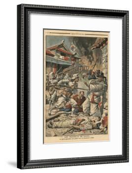 Unrest in Seoul, Korea, Illustration from 'Le Petit Journal', Supplement Illustre, 4th August 1907-French School-Framed Giclee Print