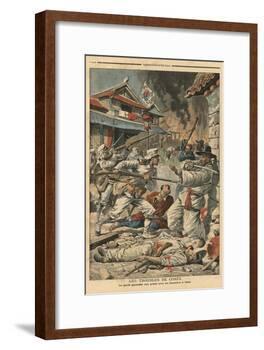 Unrest in Seoul, Korea, Illustration from 'Le Petit Journal', Supplement Illustre, 4th August 1907-French School-Framed Giclee Print