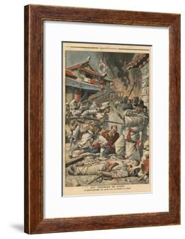 Unrest in Seoul, Korea, Illustration from 'Le Petit Journal', Supplement Illustre, 4th August 1907-French School-Framed Giclee Print