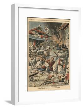 Unrest in Seoul, Korea, Illustration from 'Le Petit Journal', Supplement Illustre, 4th August 1907-French School-Framed Giclee Print