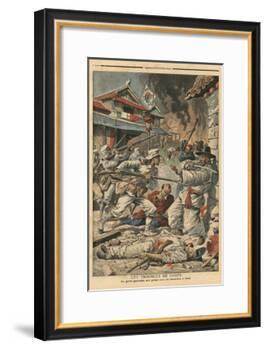 Unrest in Seoul, Korea, Illustration from 'Le Petit Journal', Supplement Illustre, 4th August 1907-French School-Framed Giclee Print