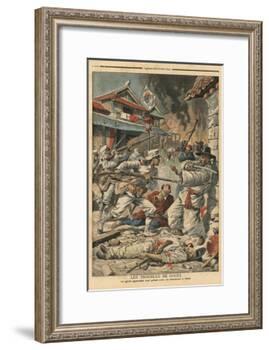 Unrest in Seoul, Korea, Illustration from 'Le Petit Journal', Supplement Illustre, 4th August 1907-French School-Framed Giclee Print