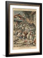 Unrest in Seoul, Korea, Illustration from 'Le Petit Journal', Supplement Illustre, 4th August 1907-French School-Framed Giclee Print