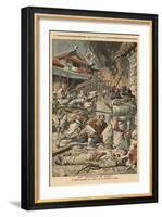 Unrest in Seoul, Korea, Illustration from 'Le Petit Journal', Supplement Illustre, 4th August 1907-French School-Framed Giclee Print