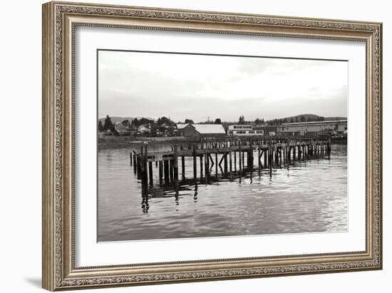 Unsafe Dock BW-Dana Styber-Framed Photographic Print