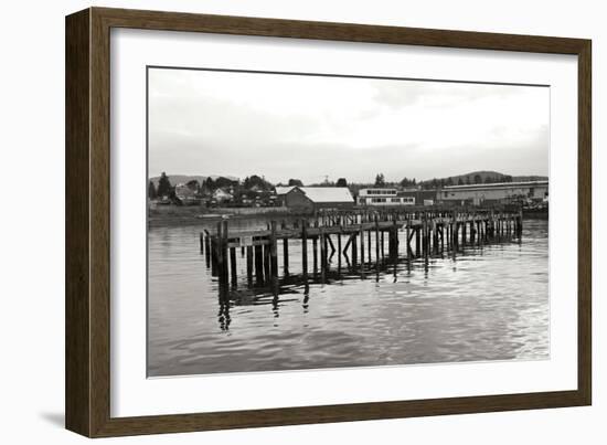 Unsafe Dock BW-Dana Styber-Framed Photographic Print