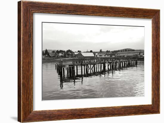 Unsafe Dock BW-Dana Styber-Framed Photographic Print