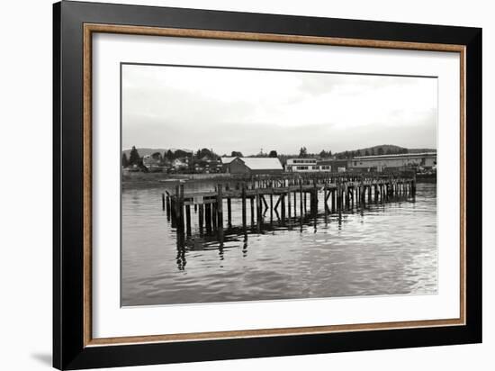 Unsafe Dock BW-Dana Styber-Framed Photographic Print