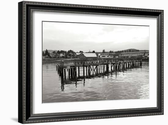 Unsafe Dock BW-Dana Styber-Framed Photographic Print