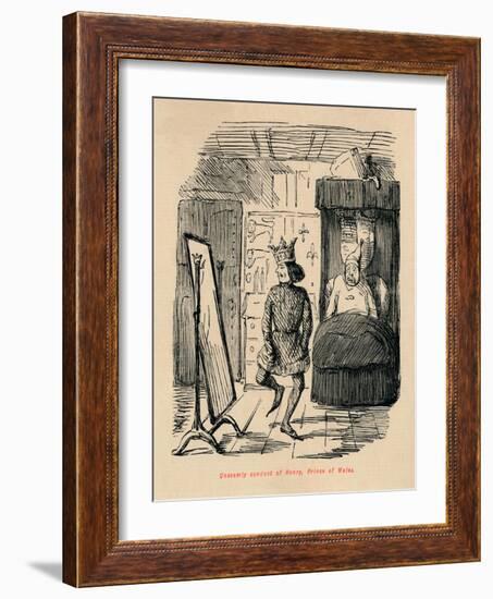 'Unseemly conduct of Henry, Prince of Wales', c1860, (c1860)-John Leech-Framed Giclee Print