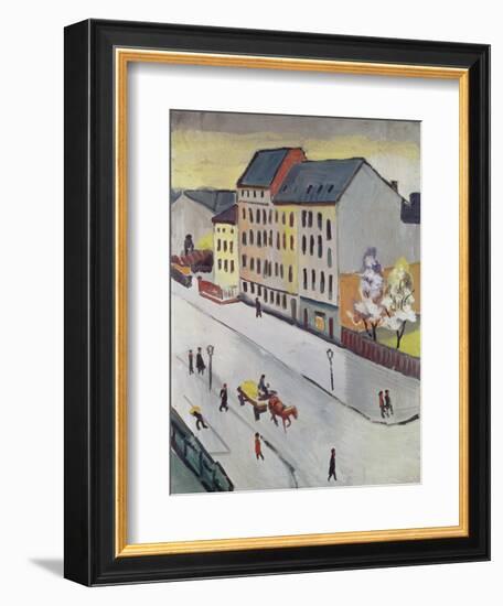 Unsere Strasse in Grau, 1911-Auguste Macke-Framed Giclee Print