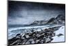 Unstad Beach Under Snow-Philippe Sainte-Laudy-Mounted Photographic Print