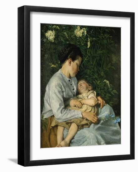 Unter Dem Flieder, 1871-Hans Thoma-Framed Giclee Print