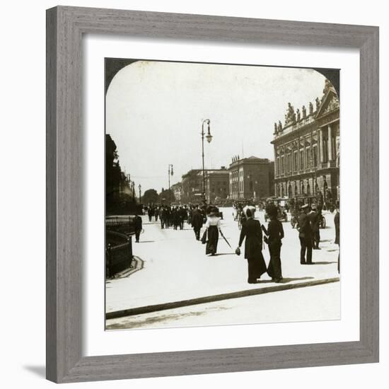 Unter Den Linden, Berlin, Germany-Underwood & Underwood-Framed Photographic Print