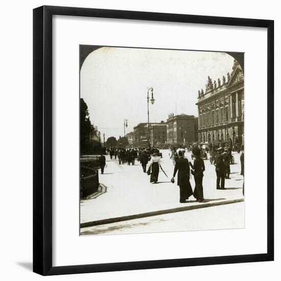Unter Den Linden, Berlin, Germany-Underwood & Underwood-Framed Photographic Print