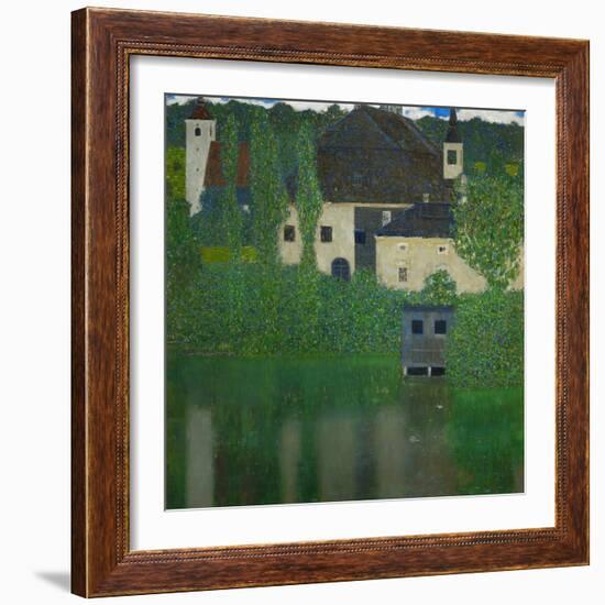 Unterach Manor on the Attersee Lake, Austria, 1915-1916-Gustav Klimt-Framed Giclee Print