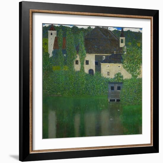 Unterach Manor on the Attersee Lake, Austria, 1915-1916-Gustav Klimt-Framed Giclee Print