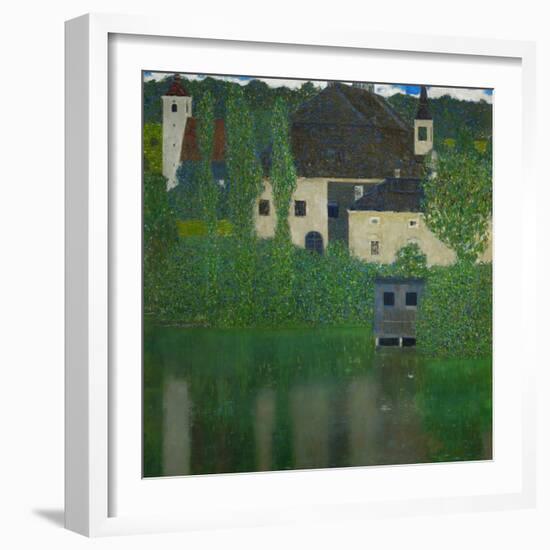 Unterach Manor on the Attersee Lake, Austria, 1915-1916-Gustav Klimt-Framed Giclee Print