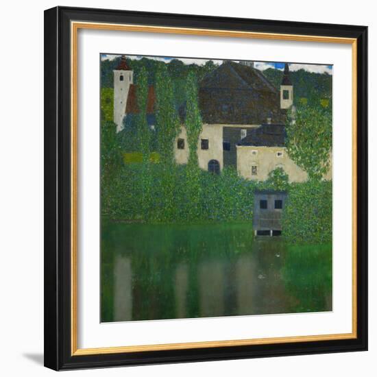 Unterach Manor on the Attersee Lake, Austria, 1915-1916-Gustav Klimt-Framed Giclee Print