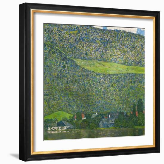 Unterach on Lake Attersee, Austria, 1915-Gustav Klimt-Framed Giclee Print