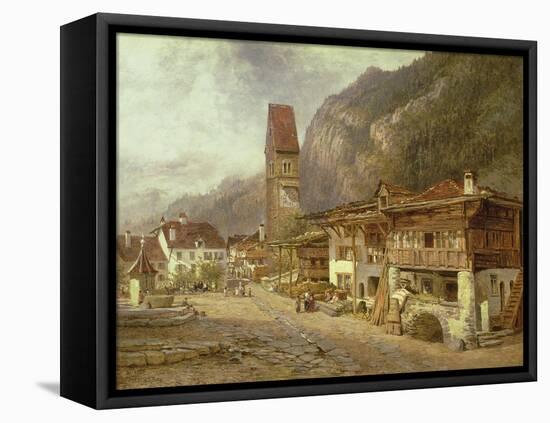 Unterseen, Interlaken: Autumn in Switzerland, 1878-Benjamin Williams Leader-Framed Premier Image Canvas