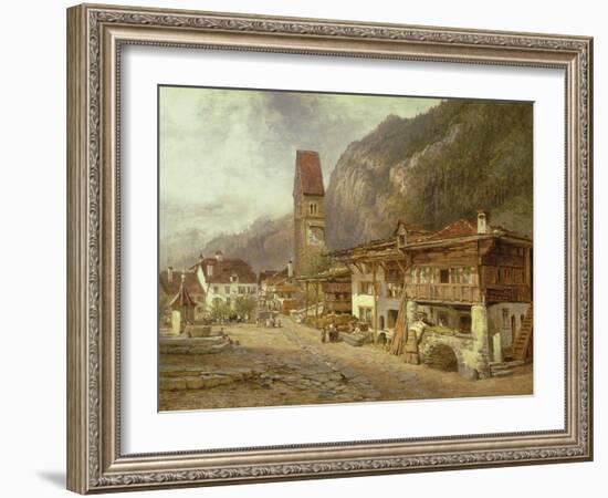 Unterseen, Interlaken: Autumn in Switzerland, 1878-Benjamin Williams Leader-Framed Giclee Print