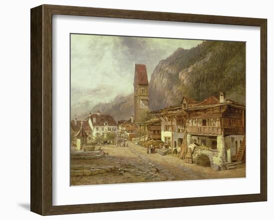 Unterseen, Interlaken: Autumn in Switzerland, 1878-Benjamin Williams Leader-Framed Giclee Print