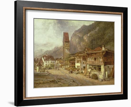 Unterseen, Interlaken: Autumn in Switzerland, 1878-Benjamin Williams Leader-Framed Giclee Print