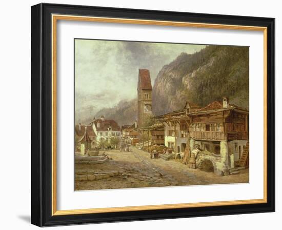 Unterseen, Interlaken: Autumn in Switzerland, 1878-Benjamin Williams Leader-Framed Giclee Print