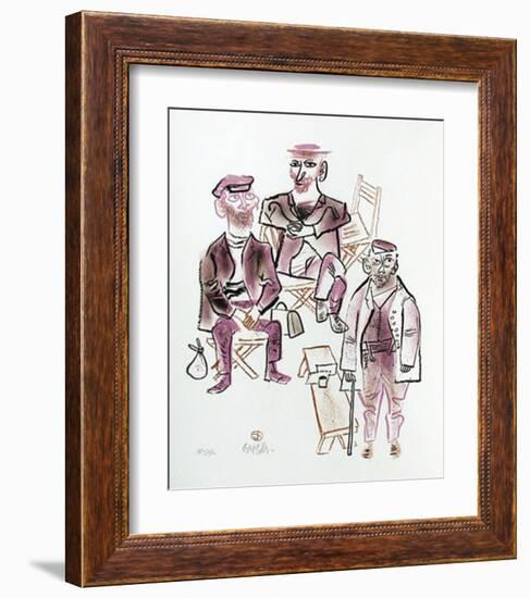 Untitled 1 from the Shtetl Portfolio-William Gropper-Framed Limited Edition